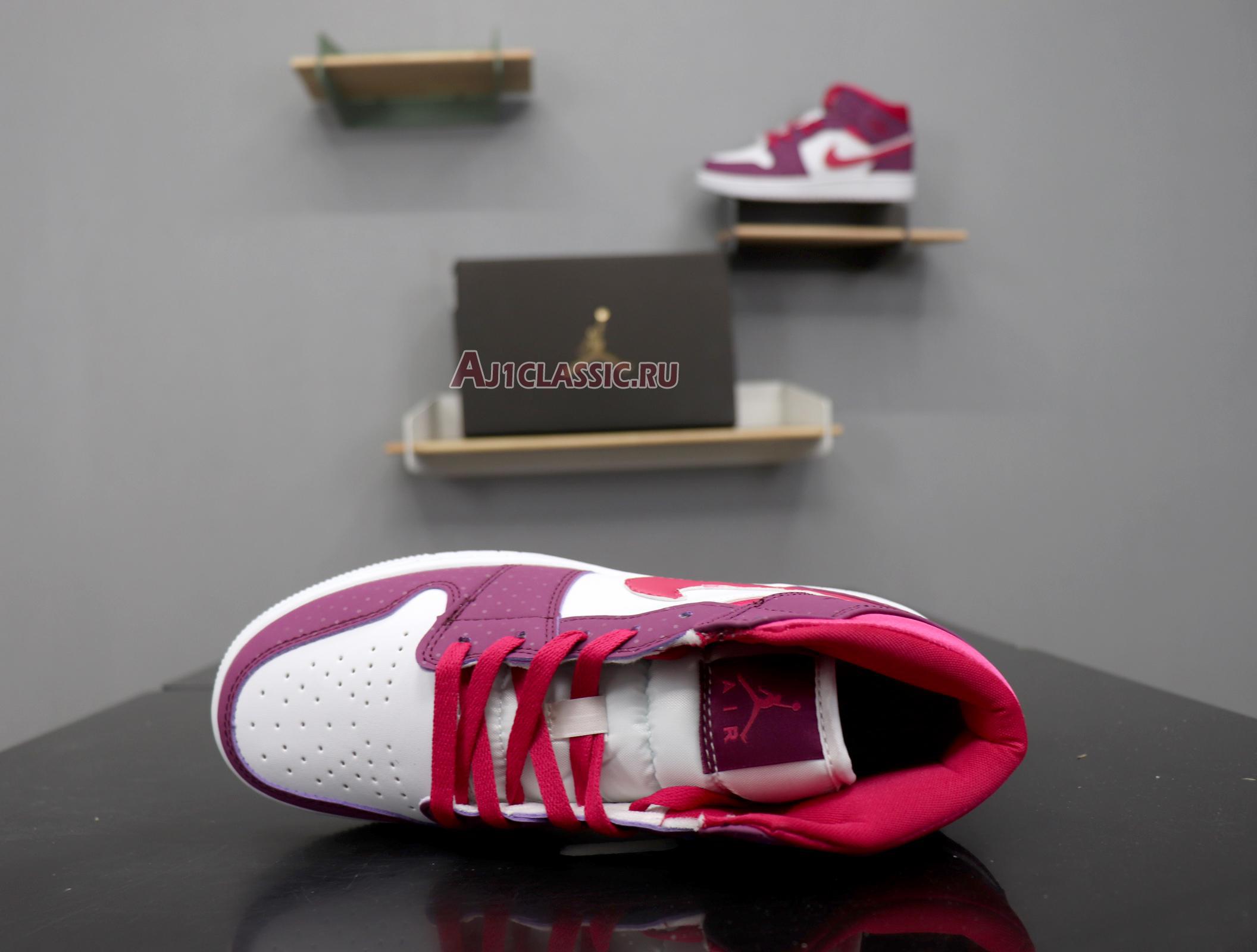 Air Jordan 1 Mid GS "Rush Pink" 555112-661