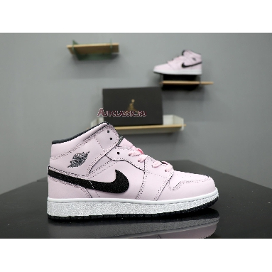 Air Jordan 1 Mid GS Pink Foam 555112-601 Pink Foam/Black-White Mens Womens Shoes