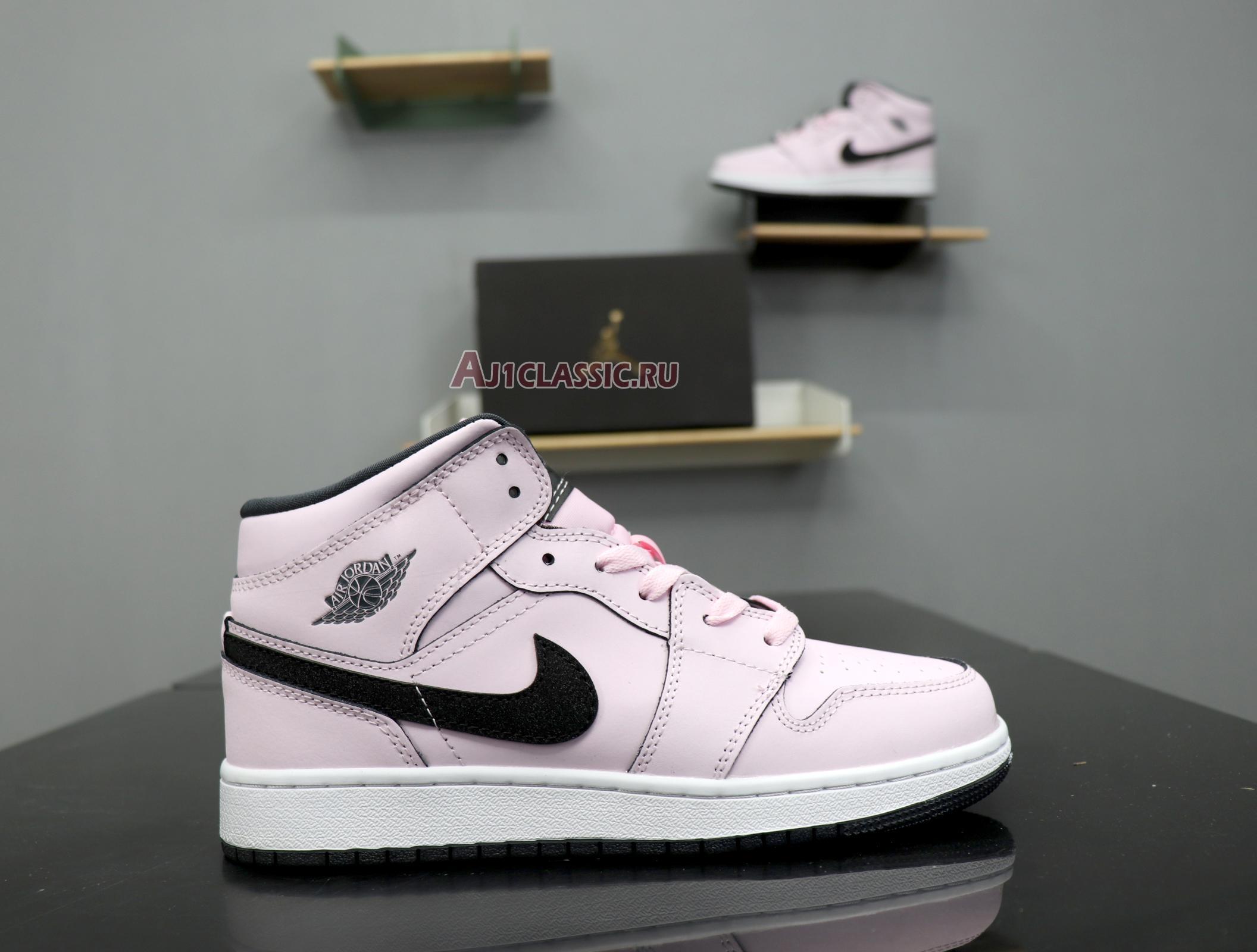 New Air Jordan 1 Mid GS "Pink Foam" 555112-601 Shoes