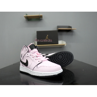 Air Jordan 1 Mid GS Pink Foam 555112-601 Pink Foam/Black-White Mens Womens Shoes