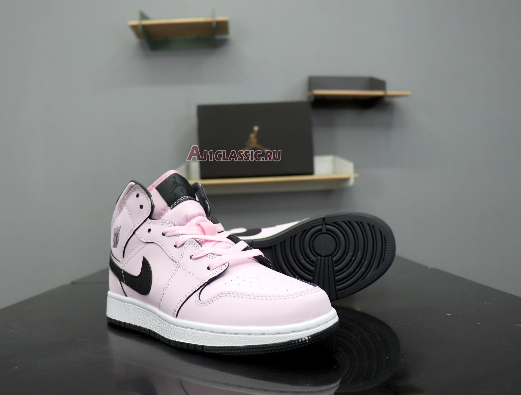 New Air Jordan 1 Mid GS "Pink Foam" 555112-601 Shoes