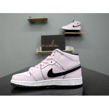 Air Jordan 1 Mid GS Pink Foam 555112-601 Pink Foam/Black-White Mens Womens Shoes