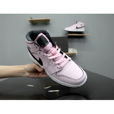 Air Jordan 1 Mid GS Pink Foam 555112-601 Pink Foam/Black-White Mens Womens Shoes