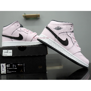 Air Jordan 1 Mid GS Pink Foam 555112-601 Pink Foam/Black-White Mens Womens Shoes