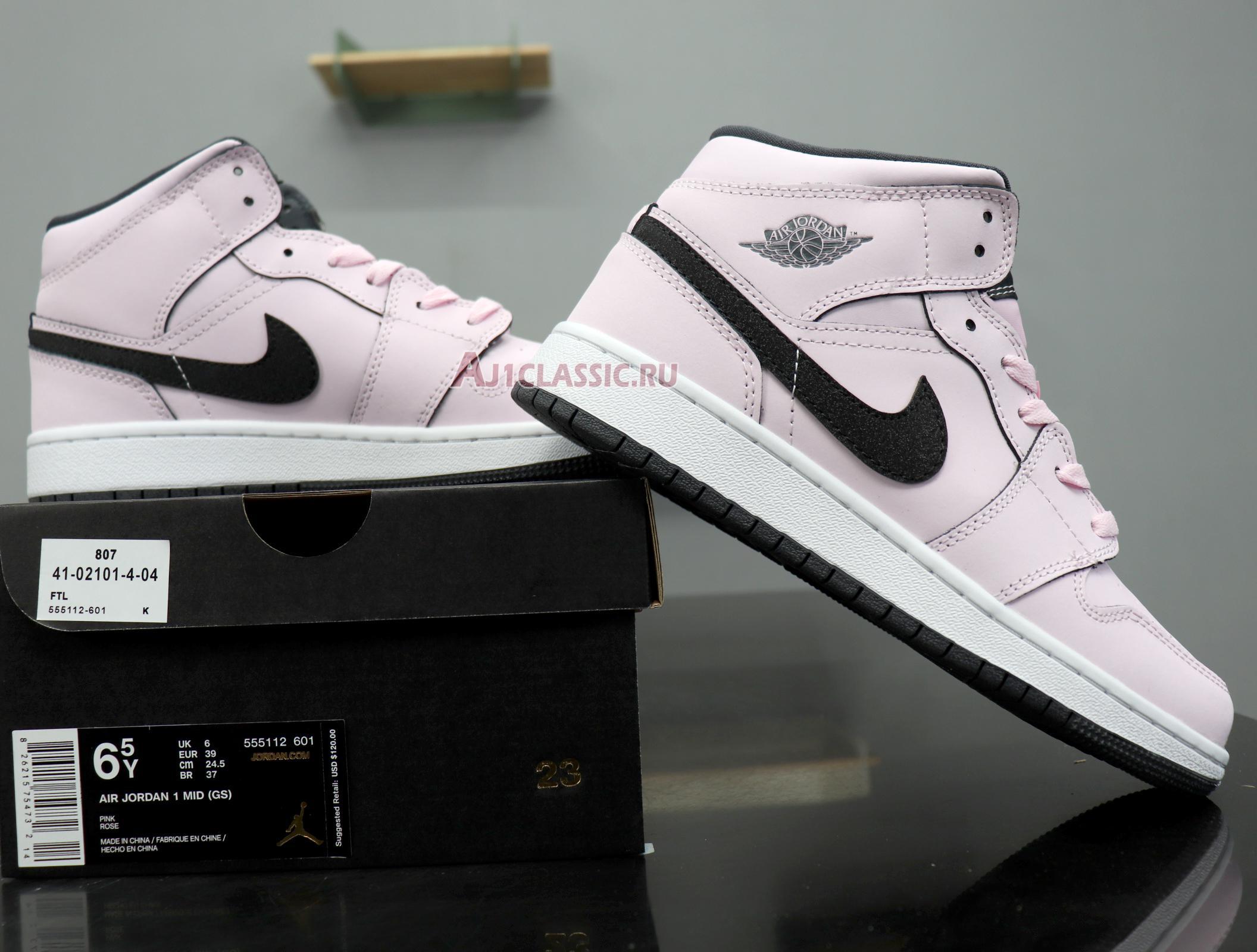 Air Jordan 1 Mid GS "Pink Foam" 555112-601