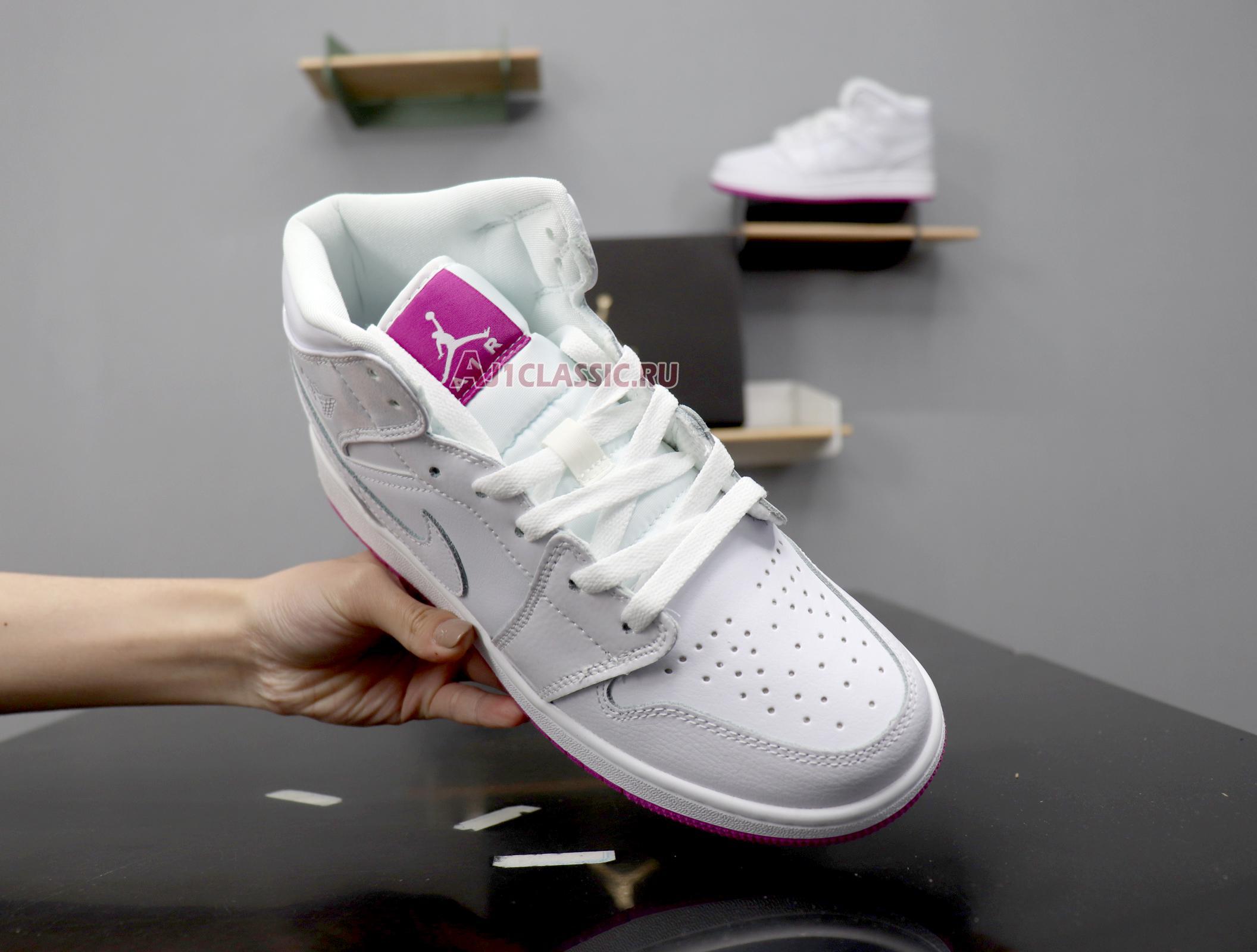 Air Jordan 1 Mid GS "Fuchsia" 555112-100