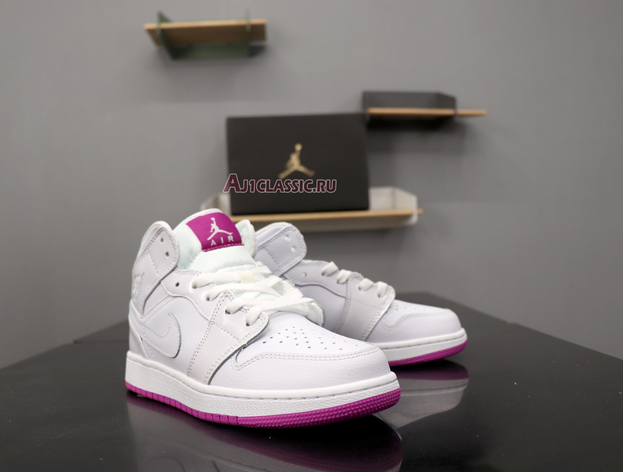 Air Jordan 1 Mid GS "Fuchsia" 555112-100