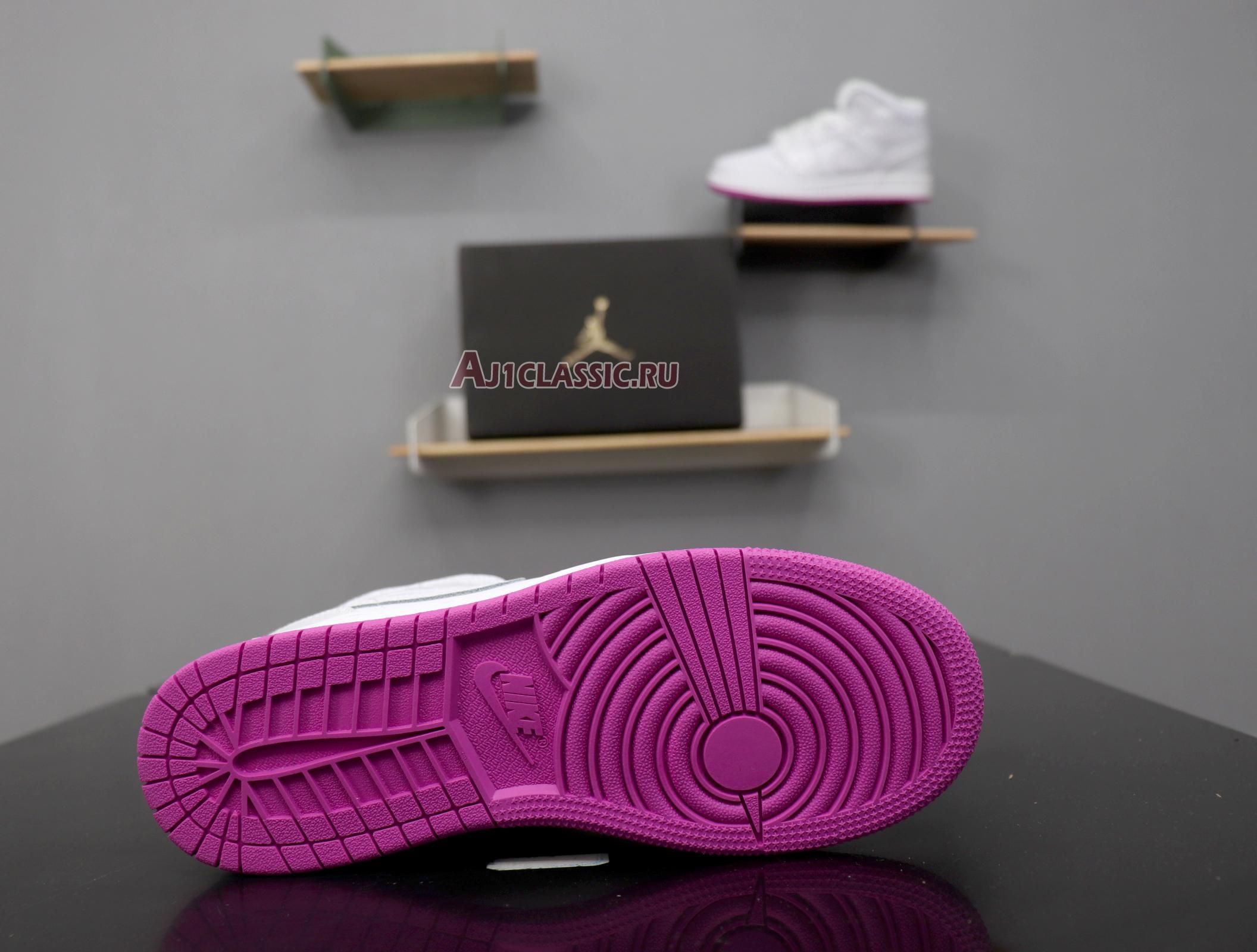 Air Jordan 1 Mid GS "Fuchsia" 555112-100