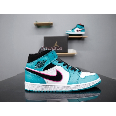 Air Jordan 1 Mid SE South Beach 852542-306 Turbo Green/Black-Hyper Pink-Orange Peel Mens Womens Shoes