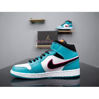 Air Jordan 1 Mid SE South Beach 852542-306 Turbo Green/Black-Hyper Pink-Orange Peel Mens Womens Shoes