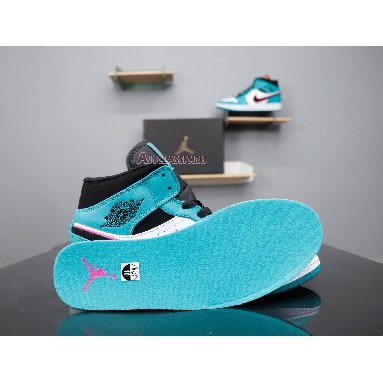 Air Jordan 1 Mid SE South Beach 852542-306 Turbo Green/Black-Hyper Pink-Orange Peel Mens Womens Shoes