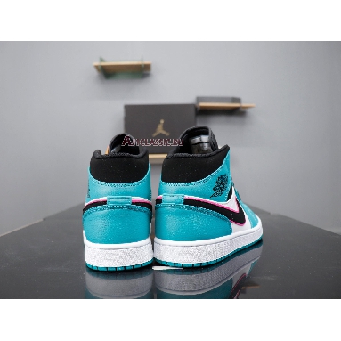 Air Jordan 1 Mid SE South Beach 852542-306 Turbo Green/Black-Hyper Pink-Orange Peel Mens Womens Shoes