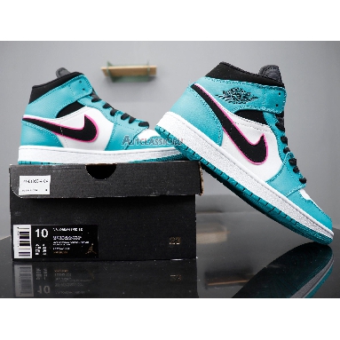 Air Jordan 1 Mid SE South Beach 852542-306 Turbo Green/Black-Hyper Pink-Orange Peel Mens Womens Shoes