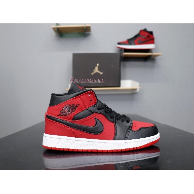 Air Jordan 1 Mid Banned 554724-610 Gym Red/Black-White Sneakers