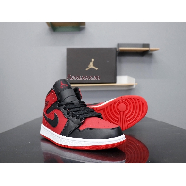 Air Jordan 1 Mid Banned 554724-610 Gym Red/Black-White Sneakers