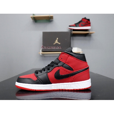 Air Jordan 1 Mid Banned 554724-610 Gym Red/Black-White Sneakers