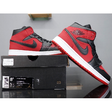 Air Jordan 1 Mid Banned 554724-610 Gym Red/Black-White Sneakers