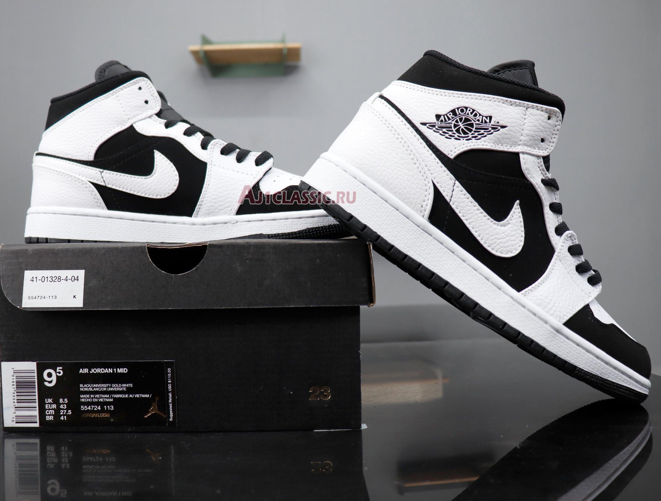 Air Jordan 1 Retro Mid "Tuxedo" 554724-113