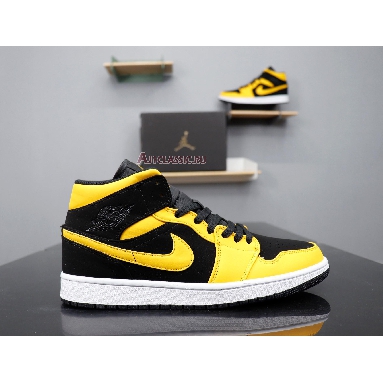 Air Jordan 1 Retro Mid Reserve New Love 554724-071 Black/University Gold-White Sneakers