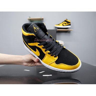 Air Jordan 1 Retro Mid Reserve New Love 554724-071 Black/University Gold-White Sneakers