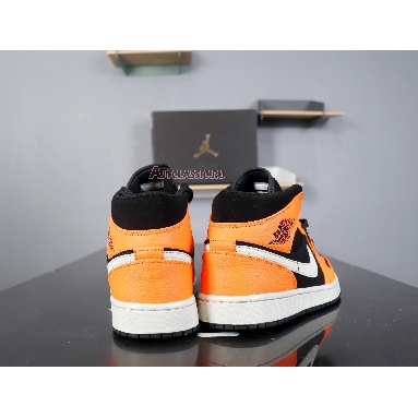 Air Jordan 1 Mid Black Cone 554724-062 Orange/Black/Cone-Light Bone Sneakers