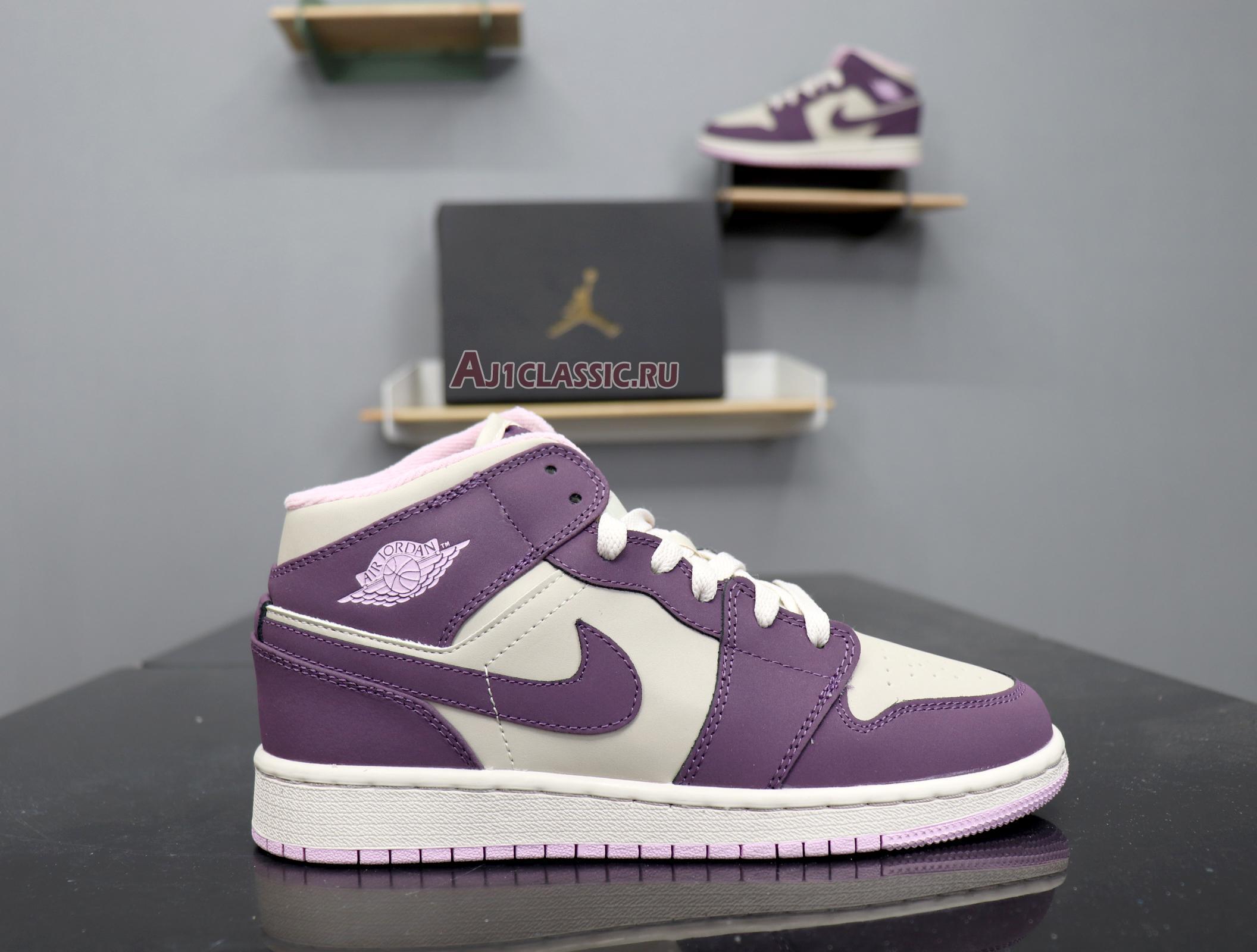 New Air Jordan 1 Retro Mid GS "Pro Purple" 555112-500 Shoes