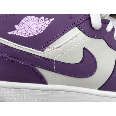 Air Jordan 1 Retro Mid GS Pro Purple 555112-500 Pro Purple/Desert Sand Mens Womens Shoes