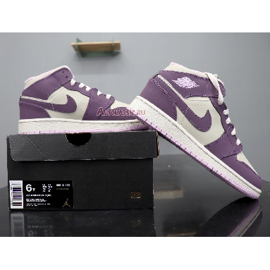 Air Jordan 1 Retro Mid GS Pro Purple 555112-500 Pro Purple/Desert Sand Sneakers