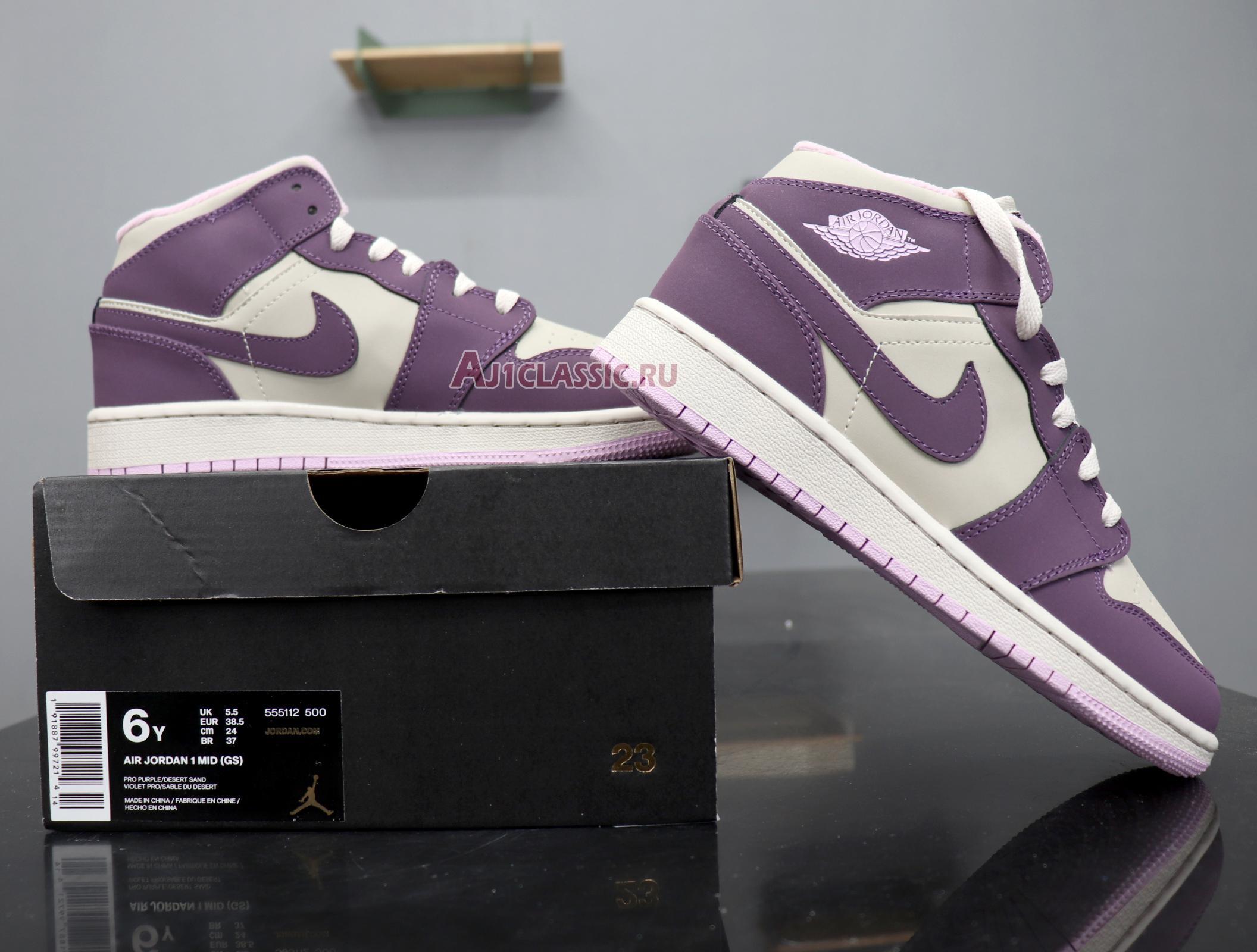 Air Jordan 1 Retro Mid GS "Pro Purple" 555112-500