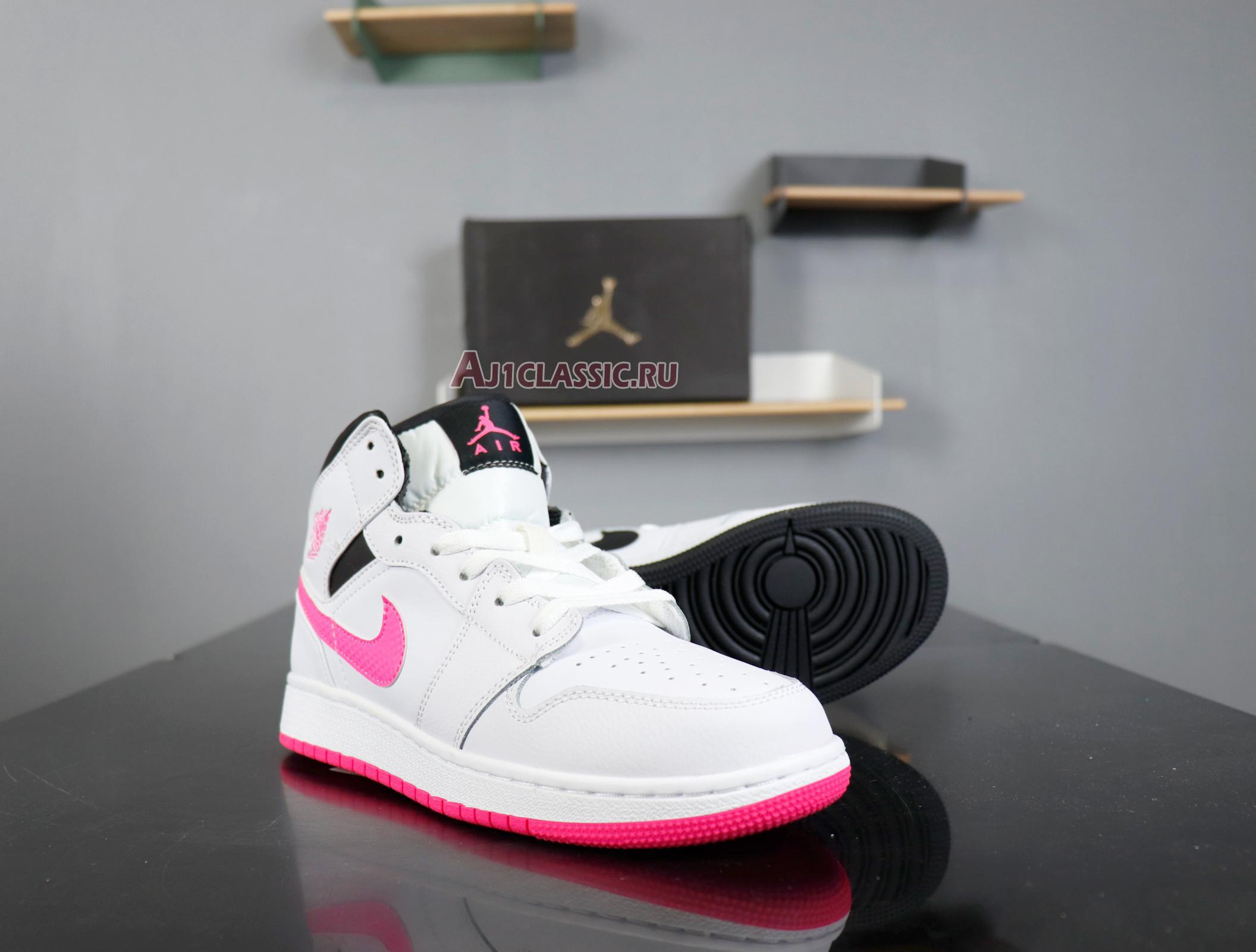 New Air Jordan 1 Retro Mid GS "Hyper Pink" 555112-106 Shoes