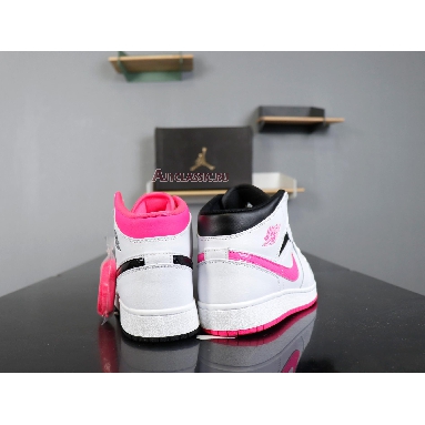 Air Jordan 1 Retro Mid GS Hyper Pink 555112-106 White/Black-Hyper Pink Sneakers