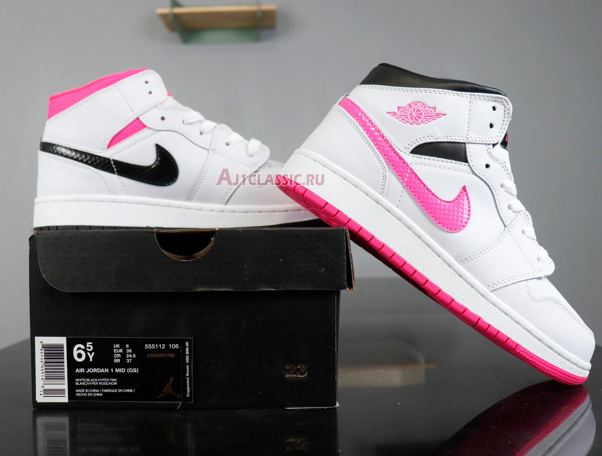 Air Jordan 1 Retro Mid GS "Hyper Pink" 555112-106