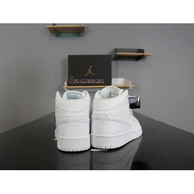 Air Jordan 1 Mid Triple White 554724-130 White/White-White Sneakers