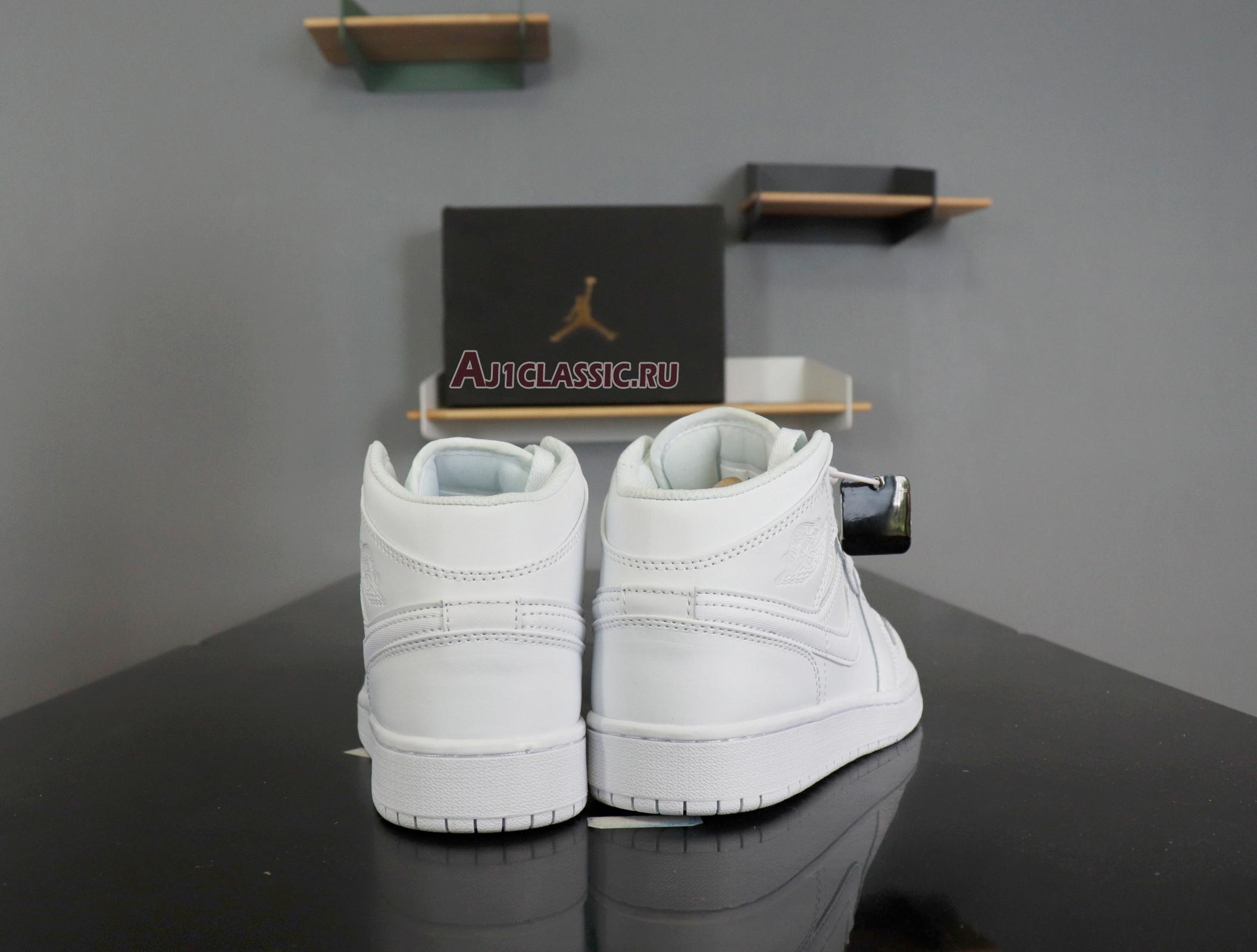 Air Jordan 1 Mid "Triple White" 554724-130