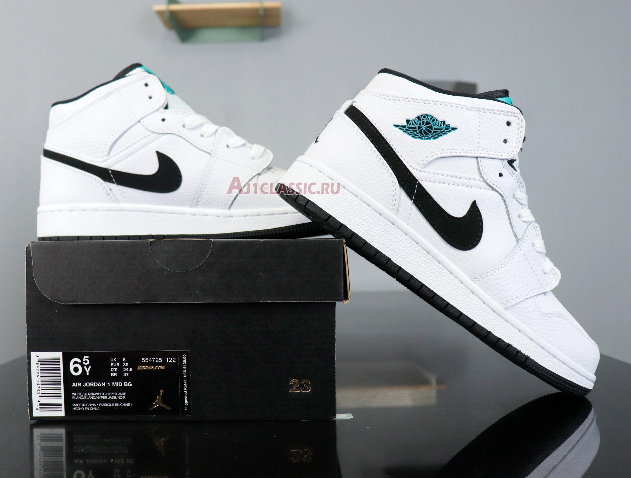 Air Jordan 1 Mid BG "Hyper Jade" 554725-122