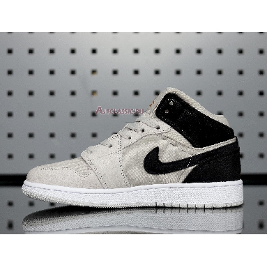 Air Jordan 1 Retro Mid Light Bone 554725-023 Light Bone/Metallic Gold Mens Womens Shoes