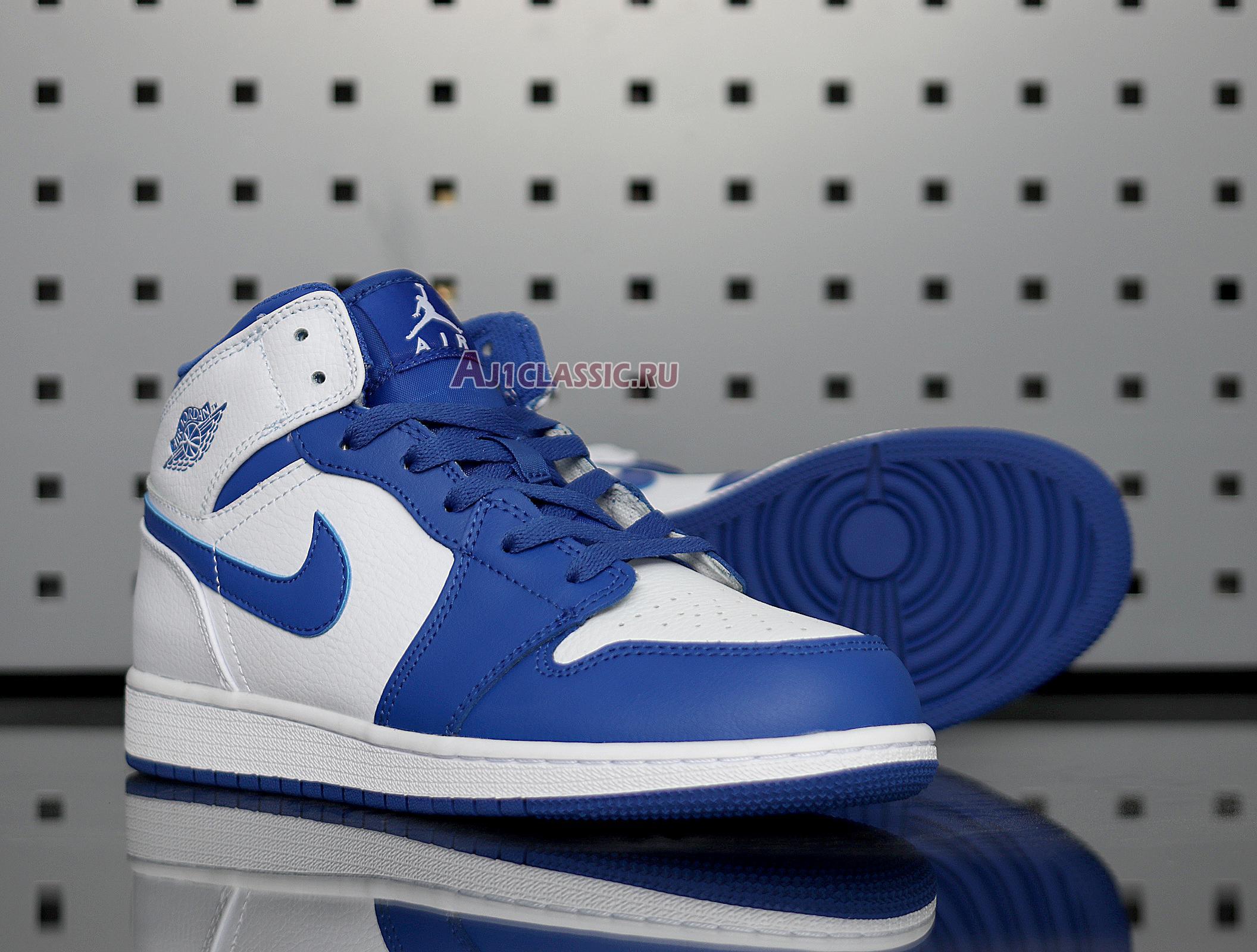 New Air Jordan 1 Mid "Hyper Royal" 554724-114 Shoes