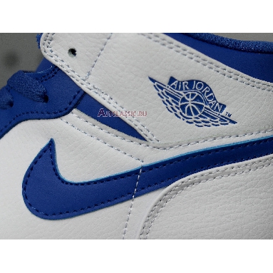 Air Jordan 1 Mid Hyper Royal 554724-114 White/White/Hyper Royal Sneakers