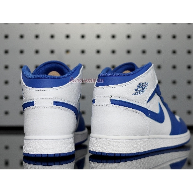 Air Jordan 1 Mid Hyper Royal 554724-114 White/White/Hyper Royal Sneakers