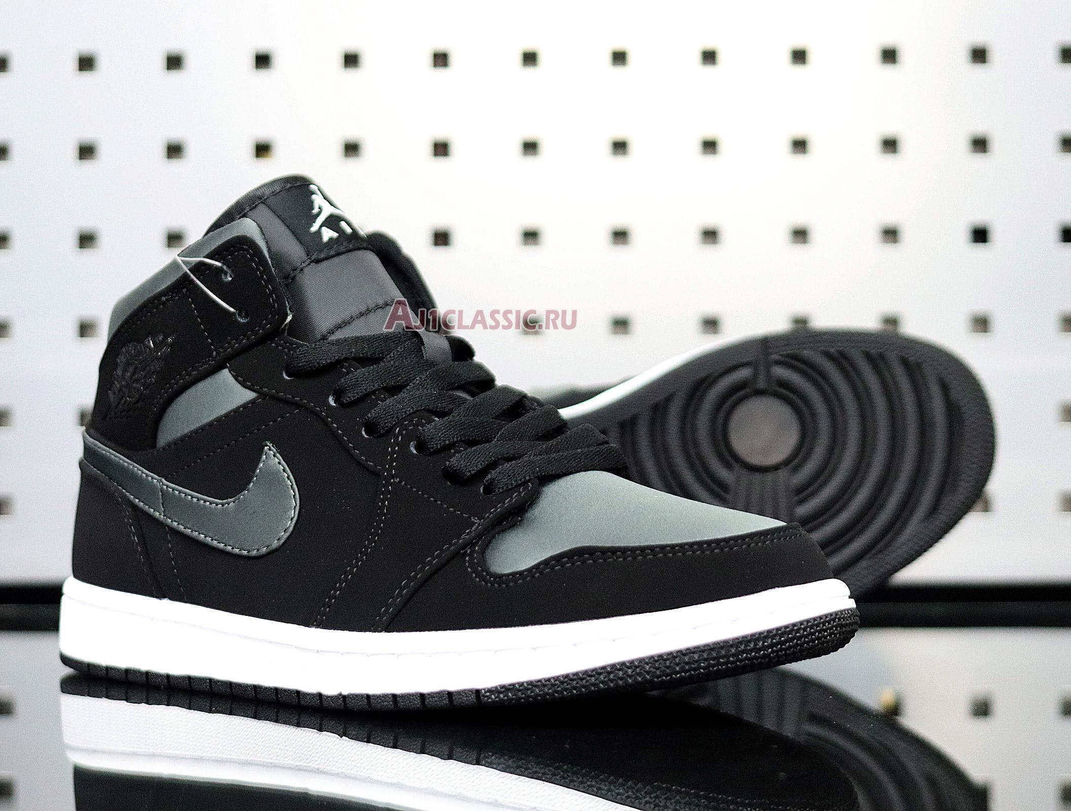 New Air Jordan 1 Mid SE Nylon "Black Grey" 852542-012 Shoes