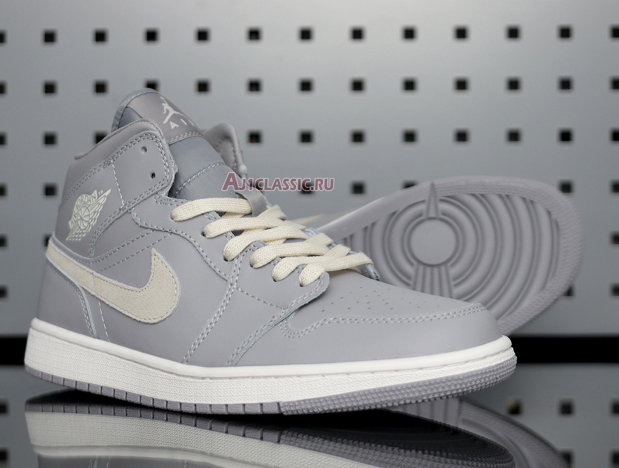 New Air Jordan 1 Mid "Grey Light Bone" CD7240-002 Shoes