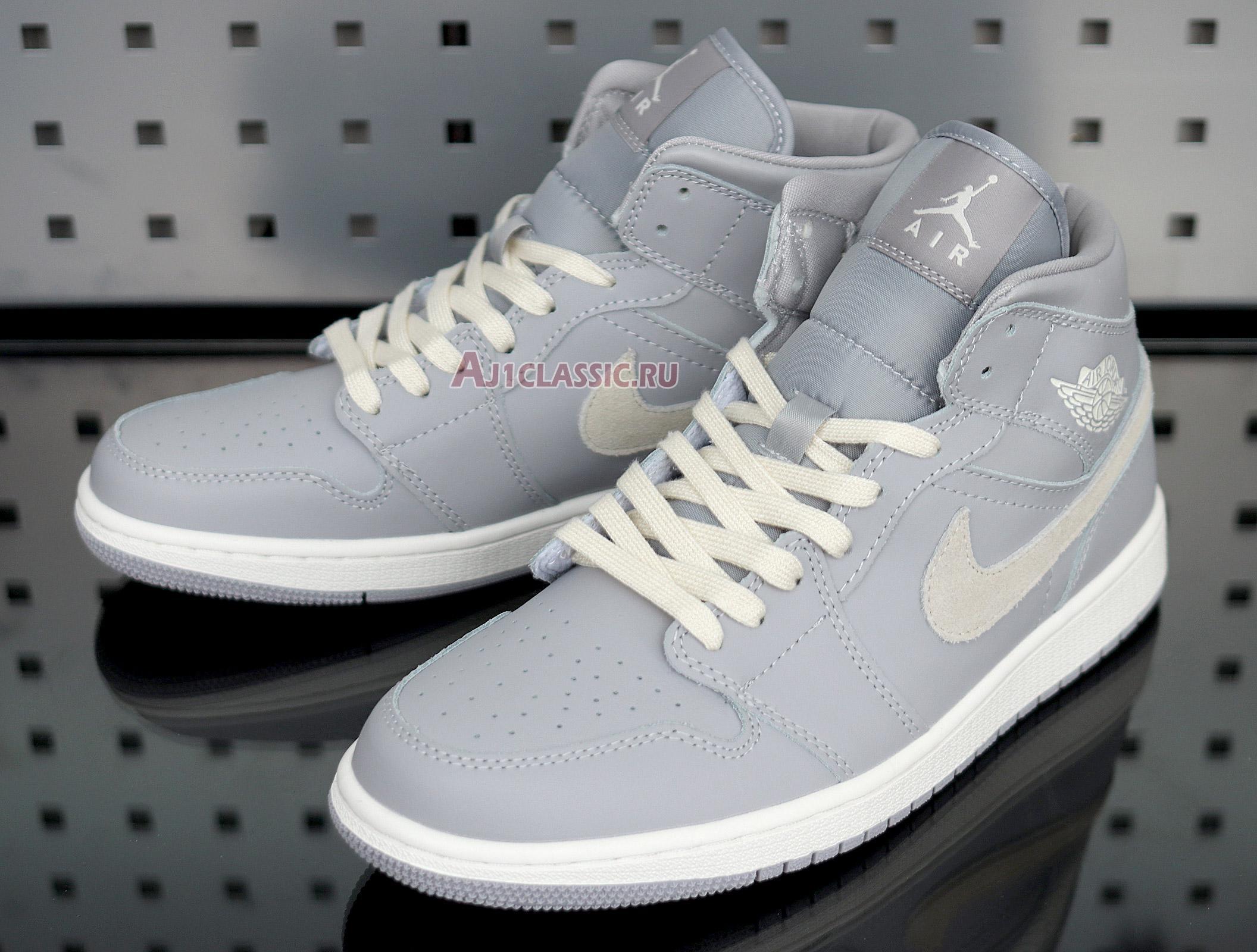 New Air Jordan 1 Mid "Grey Light Bone" CD7240-002 Shoes