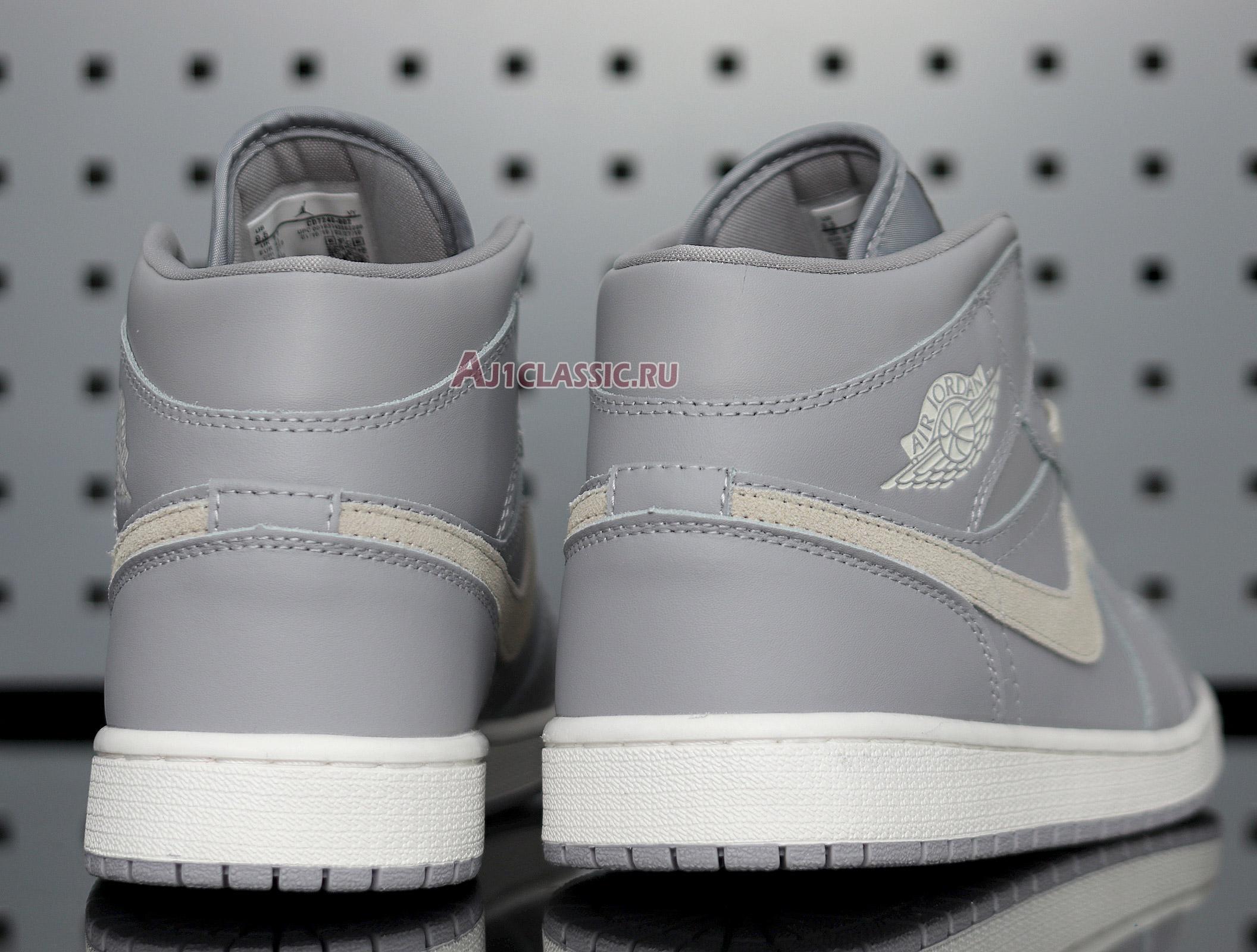 New Air Jordan 1 Mid "Grey Light Bone" CD7240-002 Shoes