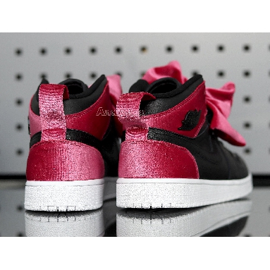 Air Jordan 1 Mid Bow XLD GS Noble Red CK5678-006 Black/Noble Red/White Mens Womens Shoes