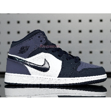 Air Jordan 1 Mid Sanded Purple 554724-445 Obsidian/Sanded Purple-White Mens Womens Shoes