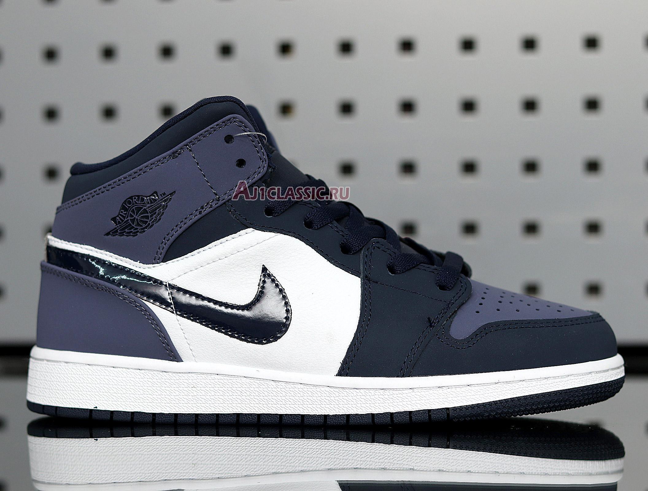 New Air Jordan 1 Mid "Sanded Purple" 554724-445 Shoes