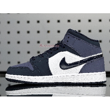 Air Jordan 1 Mid Sanded Purple 554724-445 Obsidian/Sanded Purple-White Mens Womens Shoes