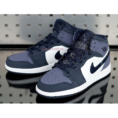 Air Jordan 1 Mid Sanded Purple 554724-445 Obsidian/Sanded Purple-White Mens Womens Shoes