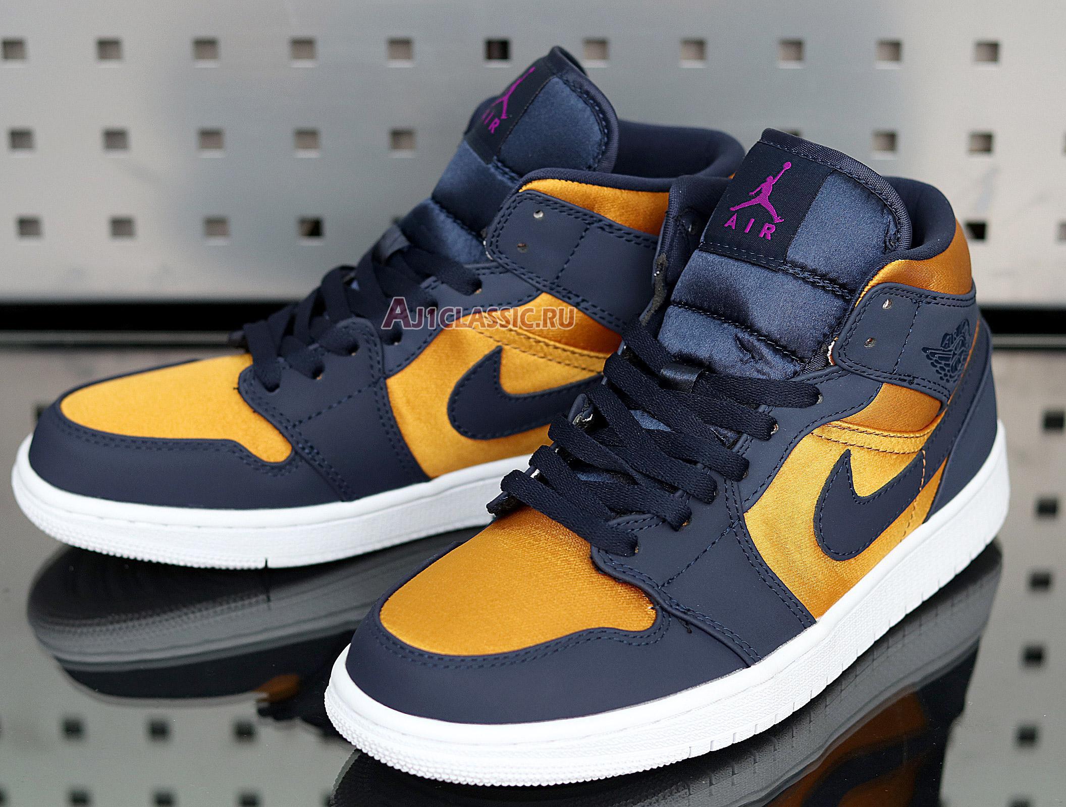 New Air Jordan 1 Mid SE Premium "Stain Gold" 852542-401 Shoes