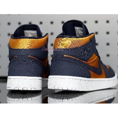 Air Jordan 1 Mid SE Premium Stain Gold 852542-401 Stain Gold/Obsidian-White Mens Womens Shoes